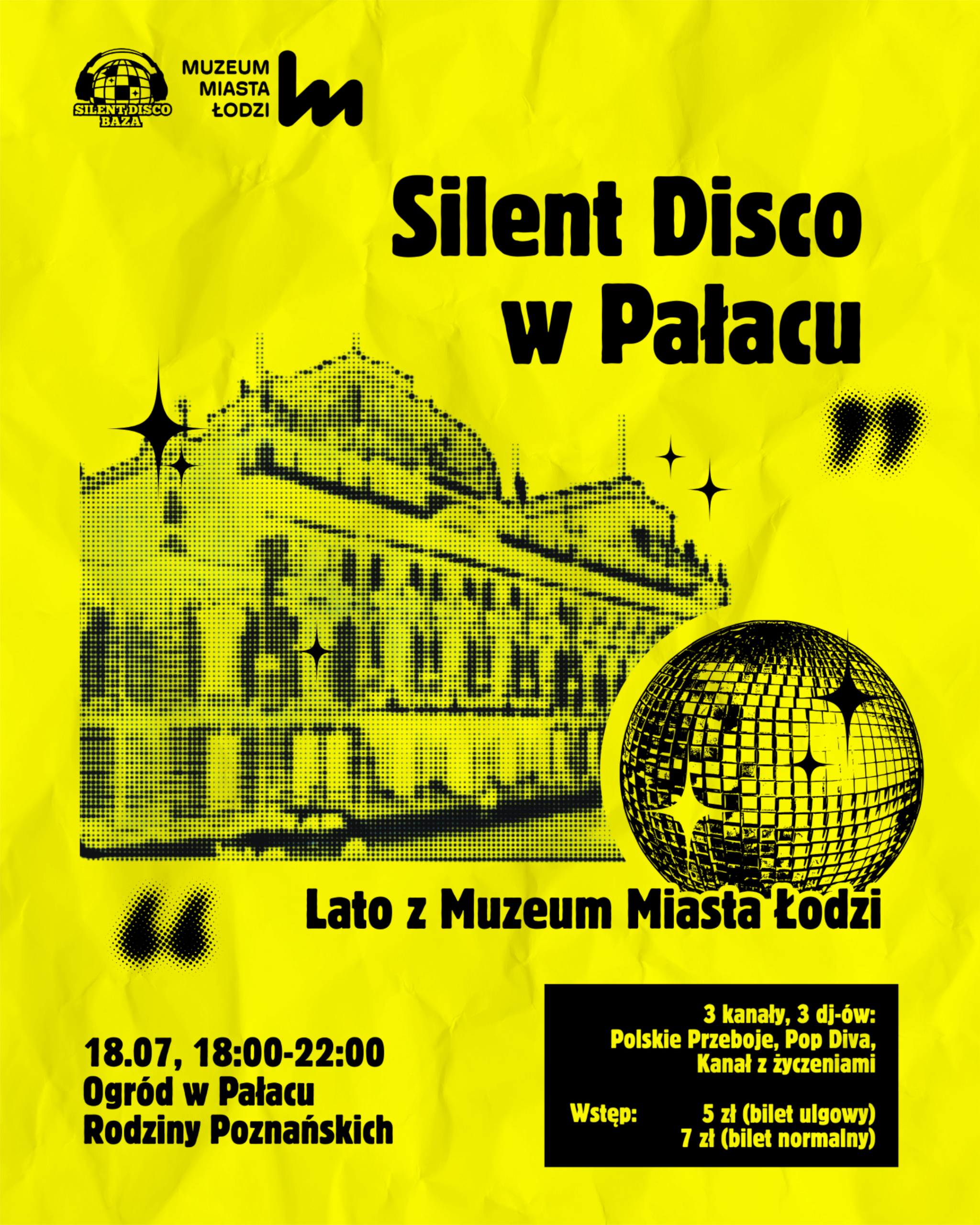 Silent Disco w Pałacu | 18.07 Lato z Muzeum Miasta Łodzi