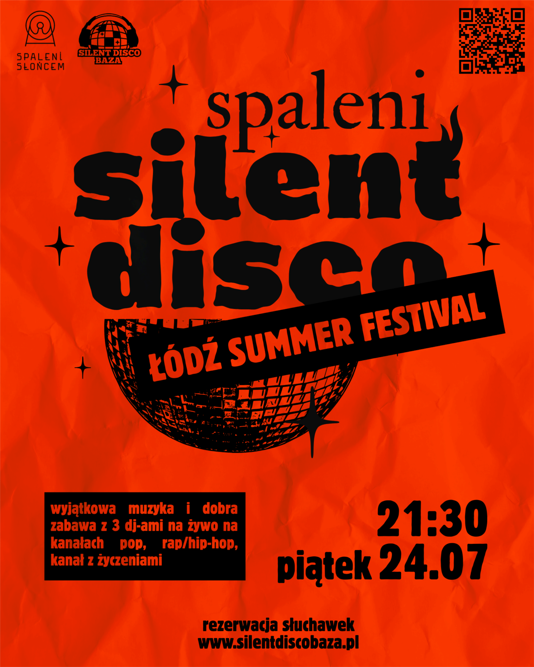 Spaleni Silent Disco 🔥 | 24.07 Spaleni Słońcem OFF Piotrkowska